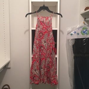 American eagle paisley red dress